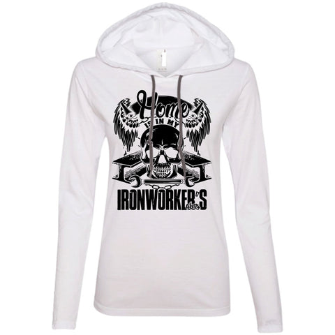 A black t-shirt with the shopify logo