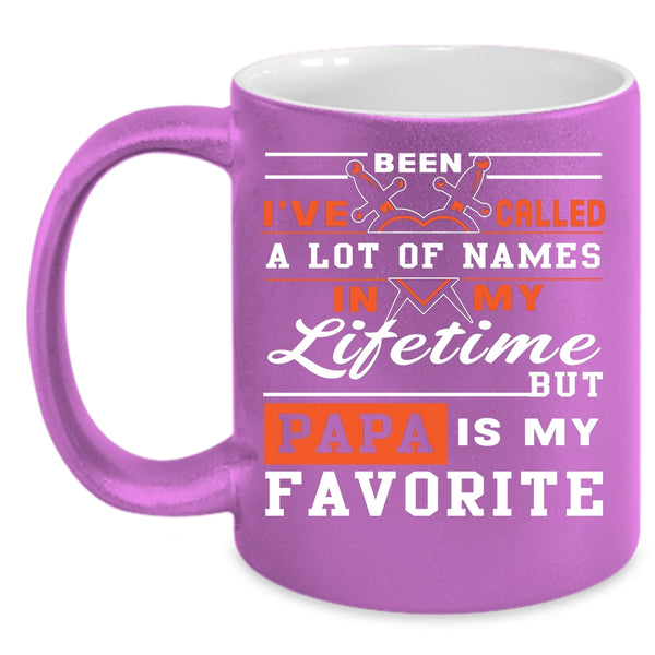 Papa Is My Favorite Name Coffee Mug, Cool Gift For Dad Coffee Cup