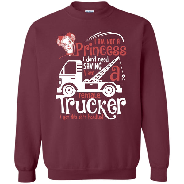 I'm Female Trucker T Shirt, Coolest Trucker Sweatshirt
