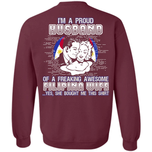 Filipina Wife T Shirt, I Love Husband Sweatshirt