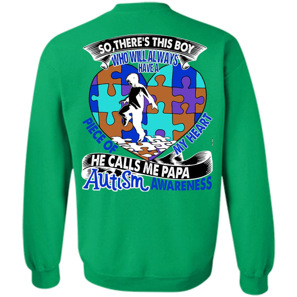 I Love Papa T Shirt, He Calls Me Papa Autism Sweatshirt