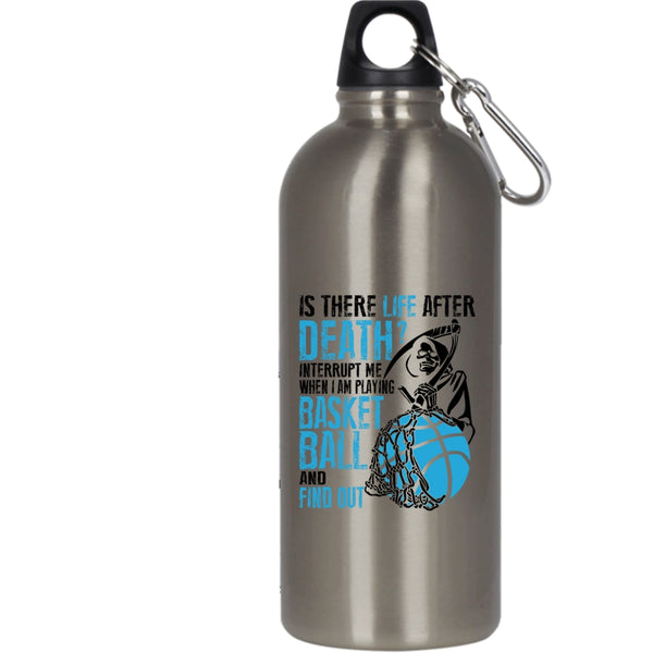 Don't Interrupt Me When I Am Playing Basketball 20 oz Stainless Steel Bottle,Funny Outdoor Sports Water Bottle