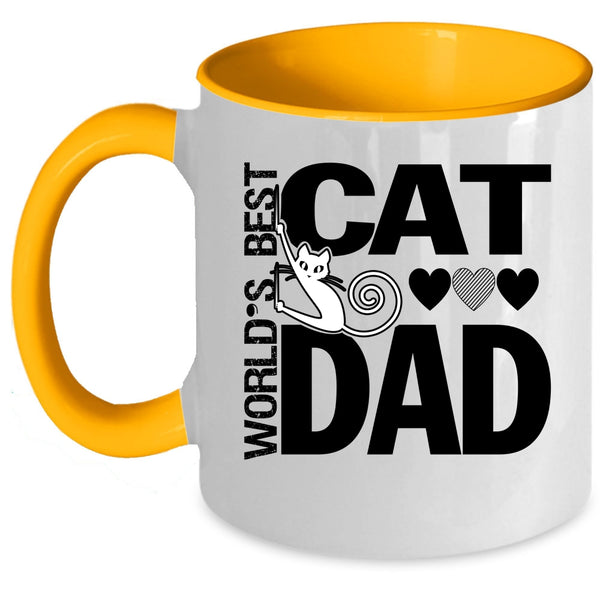World's Best Cat Dad Mug, I Love My Cats Dad Cup