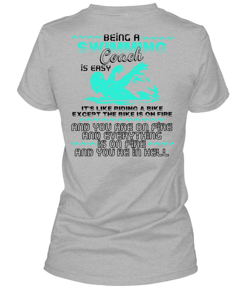 Being A Swimming Coach T Shirt, I Love Swimming T Shirt