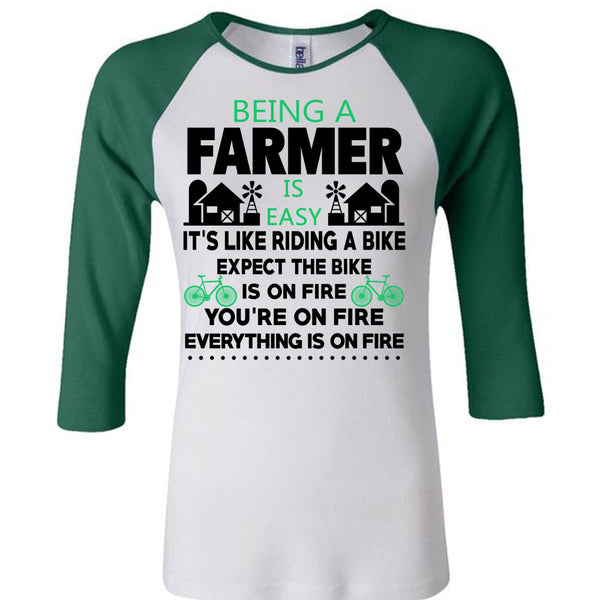 Being A Farmer Is Easy T Shirt, Being A Farmer T Shirt, Awesome T-Shirts