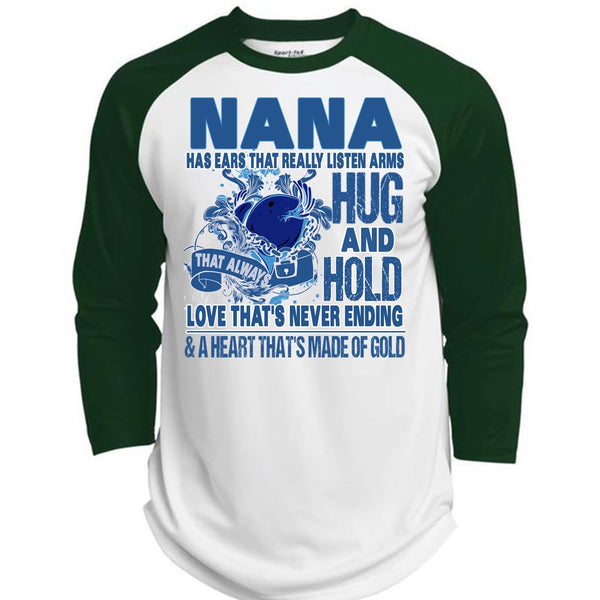 Nana Has Ears T Shirt, I Love Nana T Shirt, Awesome T-Shirts  (Polyester Game Baseball Jersey)
