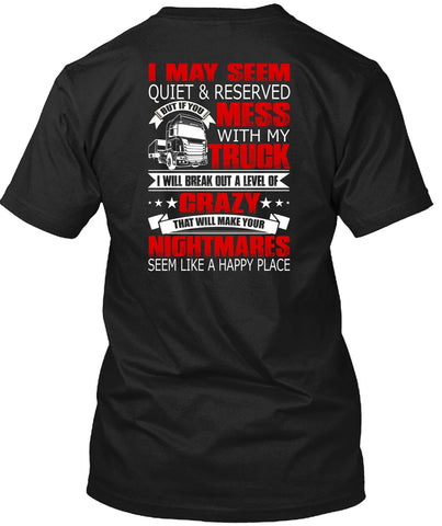 A black t-shirt with the shopify logo