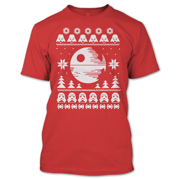 A black t-shirt with the shopify logo