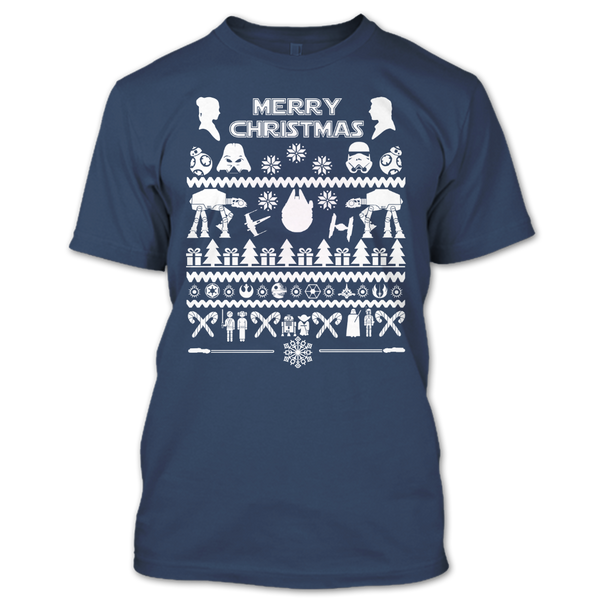 A black t-shirt with the shopify logo