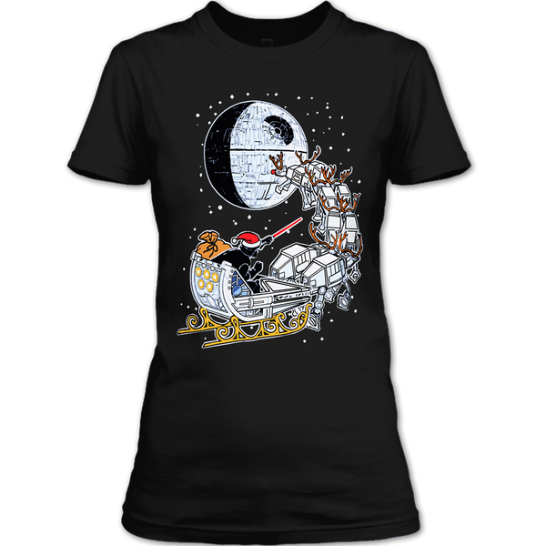 A black t-shirt with the shopify logo