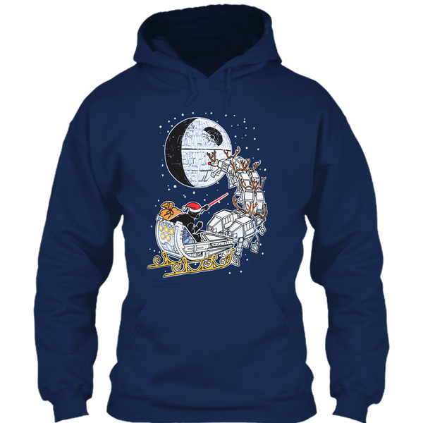 A black t-shirt with the shopify logo