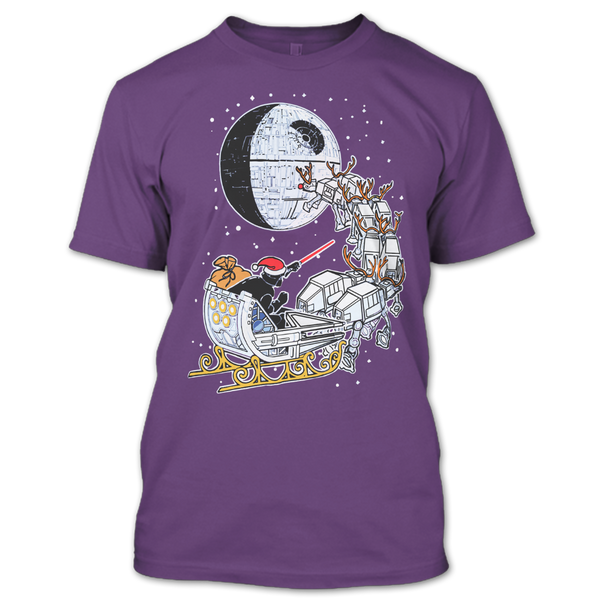 A black t-shirt with the shopify logo