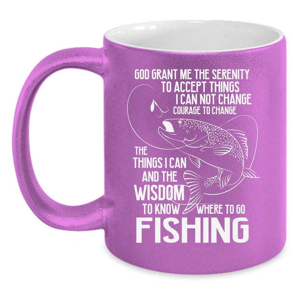 Go Fishing Coffee Mug, Funny Gift For Fisher Coffee Cup