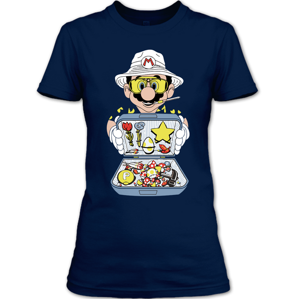 A black t-shirt with the shopify logo