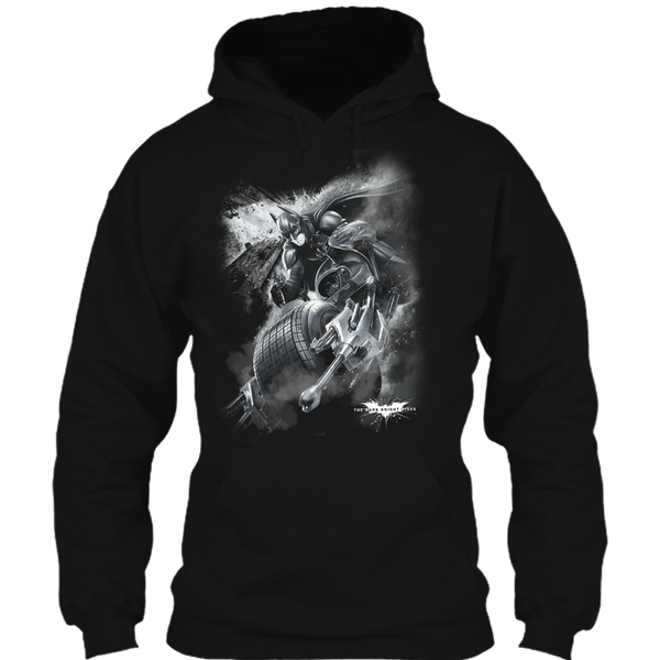 A black t-shirt with the shopify logo