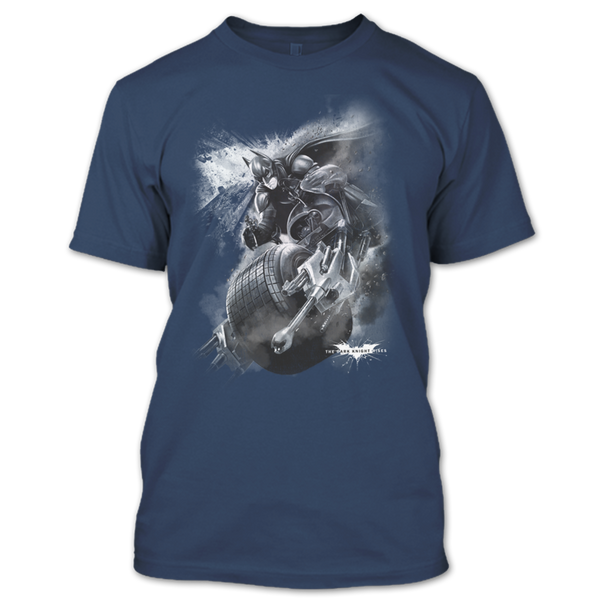 A black t-shirt with the shopify logo