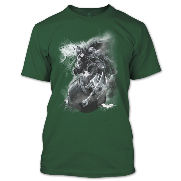 A black t-shirt with the shopify logo