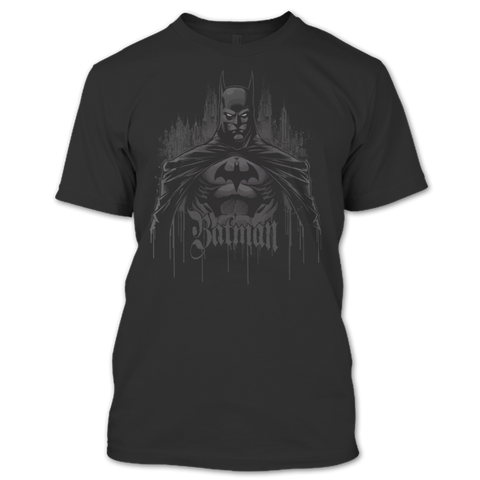 A black t-shirt with the shopify logo