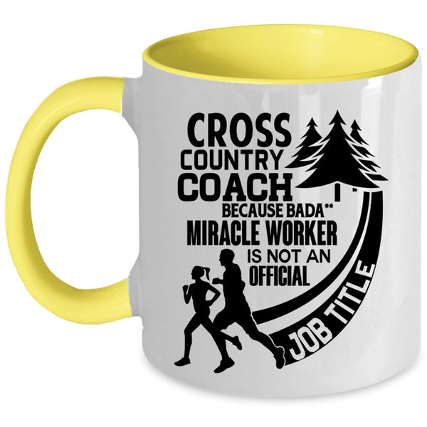 Not An Official Job Title Coffee Mug, Cross Country Coach Accent Mug