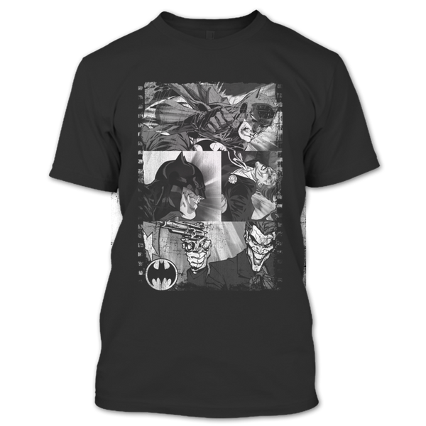 A black t-shirt with the shopify logo