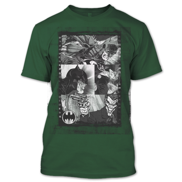 A black t-shirt with the shopify logo