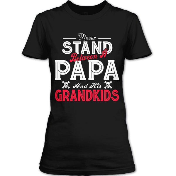 A black t-shirt with the shopify logo