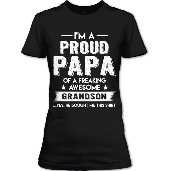 A black t-shirt with the shopify logo