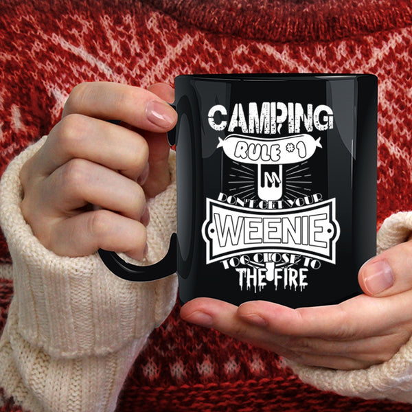 Camping Rule Coffee Mug, Funny Gift For Camper Coffee Cup
