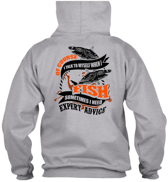 I Talk To Myself When I Fish T Shirt, I Love Fishing T Shirt