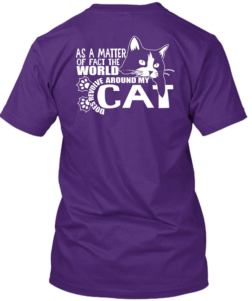 World Does Revolve Around My Cat T Shirt, My Pets T Shirt