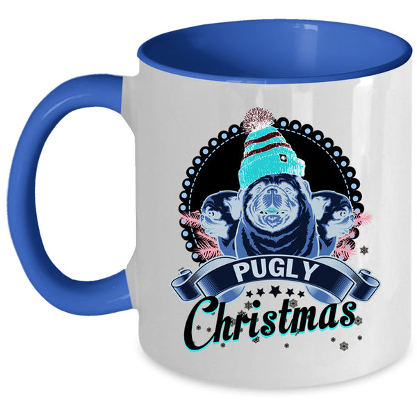 Cute Christmas Coffee Mug, Pugly Christmas Accent Mug