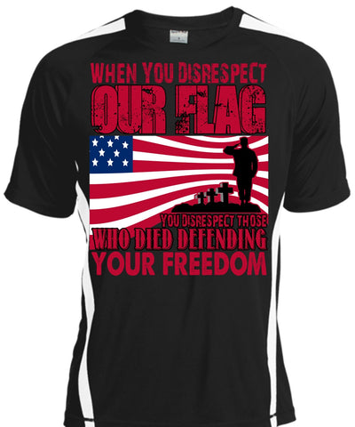 A black t-shirt with the shopify logo