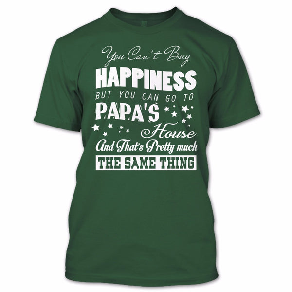 A black t-shirt with the shopify logo