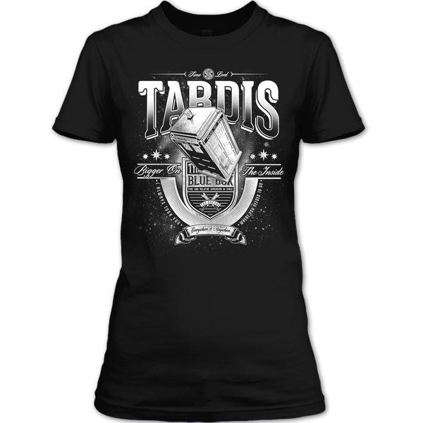 A black t-shirt with the shopify logo