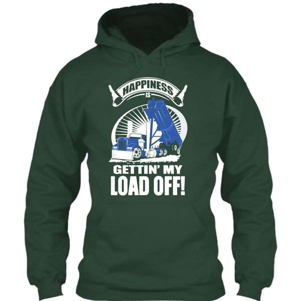 A black t-shirt with the shopify logo