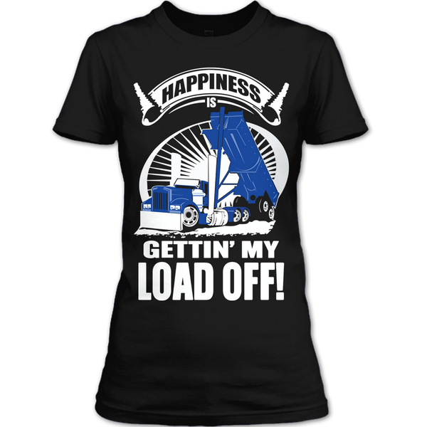 A black t-shirt with the shopify logo