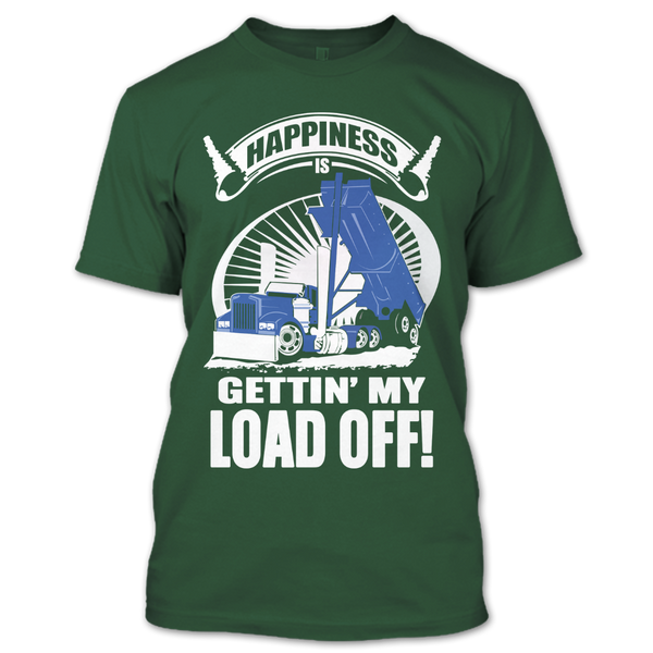 A black t-shirt with the shopify logo