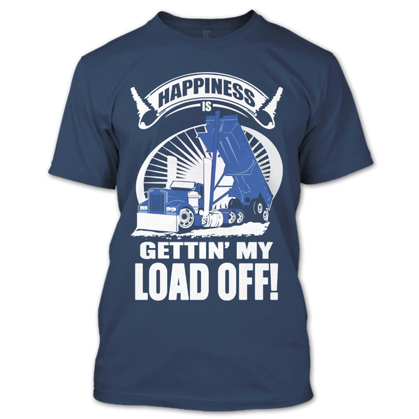 A black t-shirt with the shopify logo