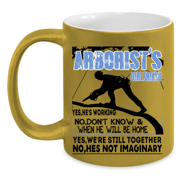 Cool Veteran Coffee Mug, Arborist's Girlfriend Accent Mug