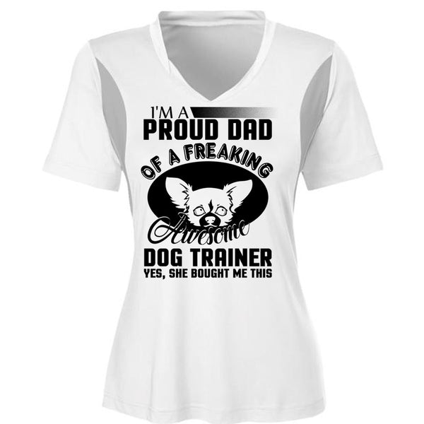 I'm A Proud Dad Of A Freaking Awesome Dog Trainer T Shirt, I Love Trainer T Shirt, Awesome T-Shirts