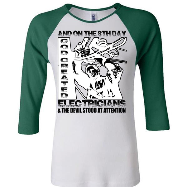 God Created Electricians T Shirt, I Love Electrician T Shirt, Awesome T-Shirts