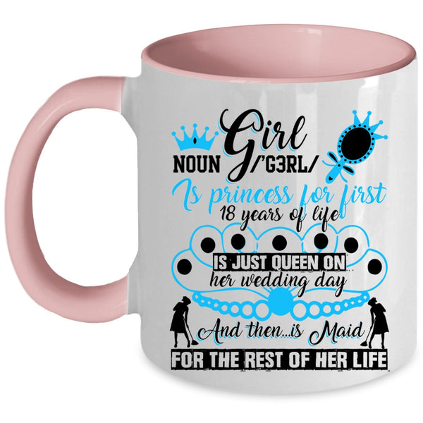 Cute Gift For My Daughter Coffee Mug, Girl Accent Mug