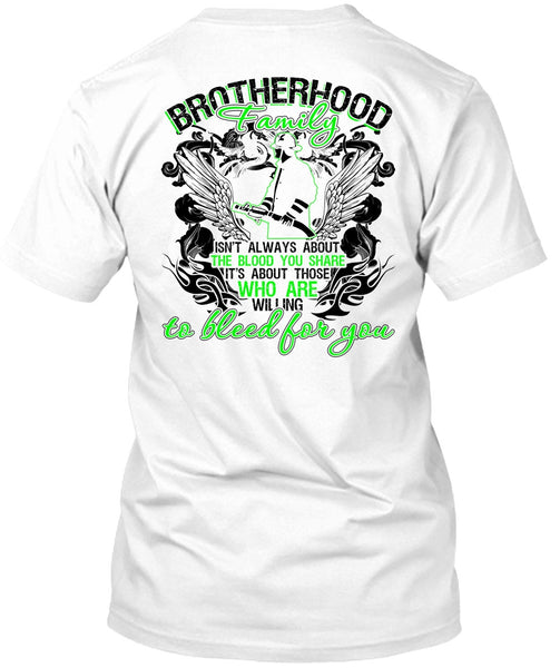 A black t-shirt with the shopify logo