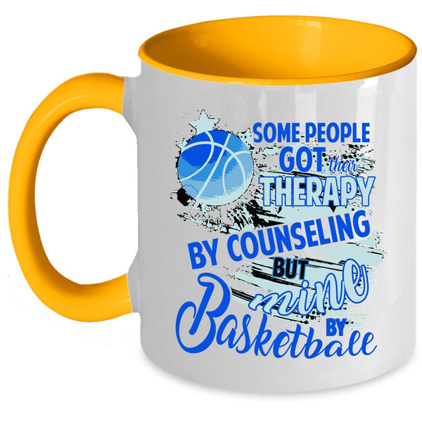 Cool Sporty Coffee Mug, Basketball Accent Mug