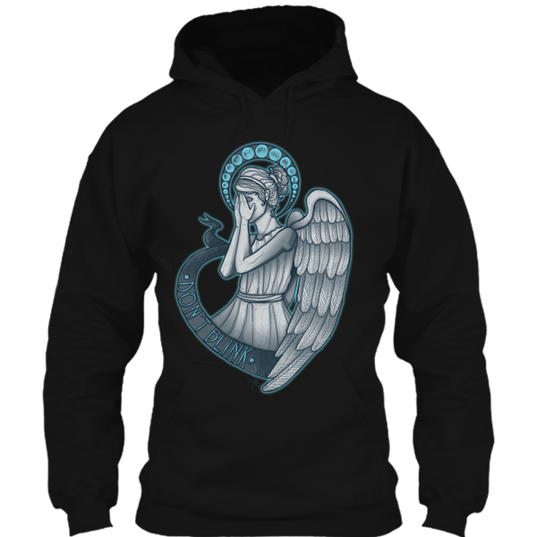 A black t-shirt with the shopify logo