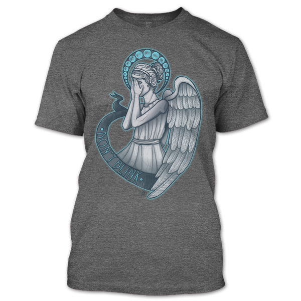 A black t-shirt with the shopify logo