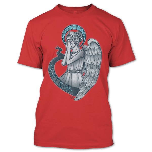 A black t-shirt with the shopify logo