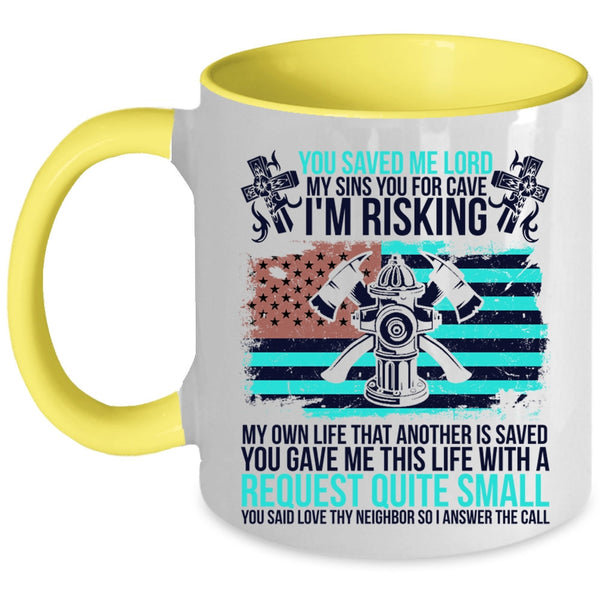 Best Gift For Firemans Coffee Mug, Cool Firefighter Accent Mug