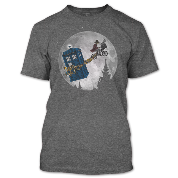 A black t-shirt with the shopify logo