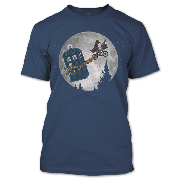 A black t-shirt with the shopify logo